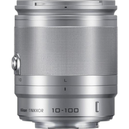 Nikon 1 Nikkor 10-100mm f/4.0-5.6 VR Wide Angle Lens for Nikon 1 - Silver