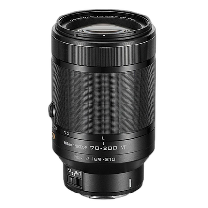 Nikon 1 Nikkor 70-300mm f/4.5-5.6 VR Super Telephoto Zoom Lens - Black