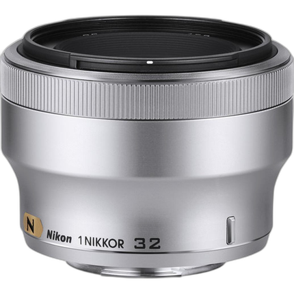 Nikon 1 Nikkor 32mm f/1.2 Medium Telephoto Lens - Silver