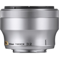Nikon 1 Nikkor 32mm f/1.2 Medium Telephoto Lens - Silver 1