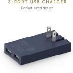 Native Union Dual USB Intl. Smart Charger - Marine Fabric 3