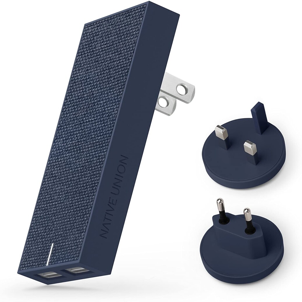 Native Union Dual USB Intl. Smart Charger - Marine Fabric
