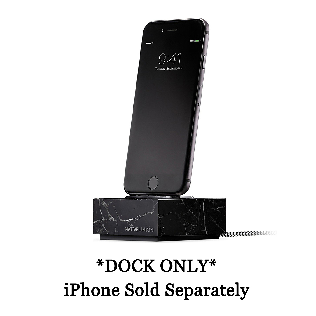 Native Union Dock - Iphone Marble Black