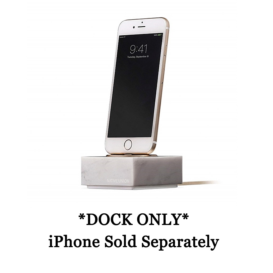 Native Union Dock - Iphone Marble White