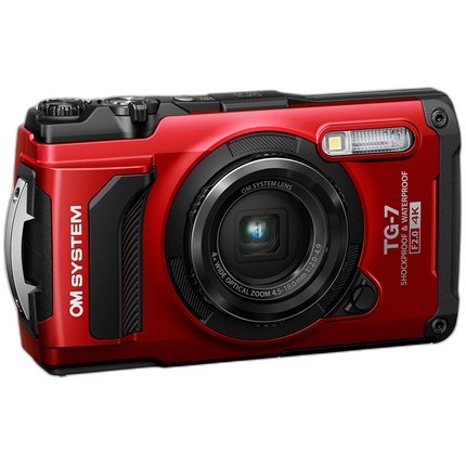 OM SYSTEM Tough TG-7 Digital Camera (Red)