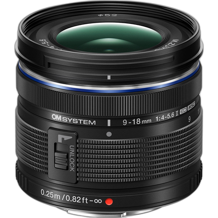 OM SYSTEM M.Zuiko Digital ED 9-18mm f/4-5.6 II Micro Four Thirds Lens