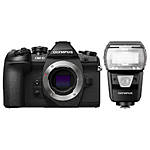 Olympus OM-D E-M1 Mark II Mirrorless 4/3 Camera with FL-900 Flash 0