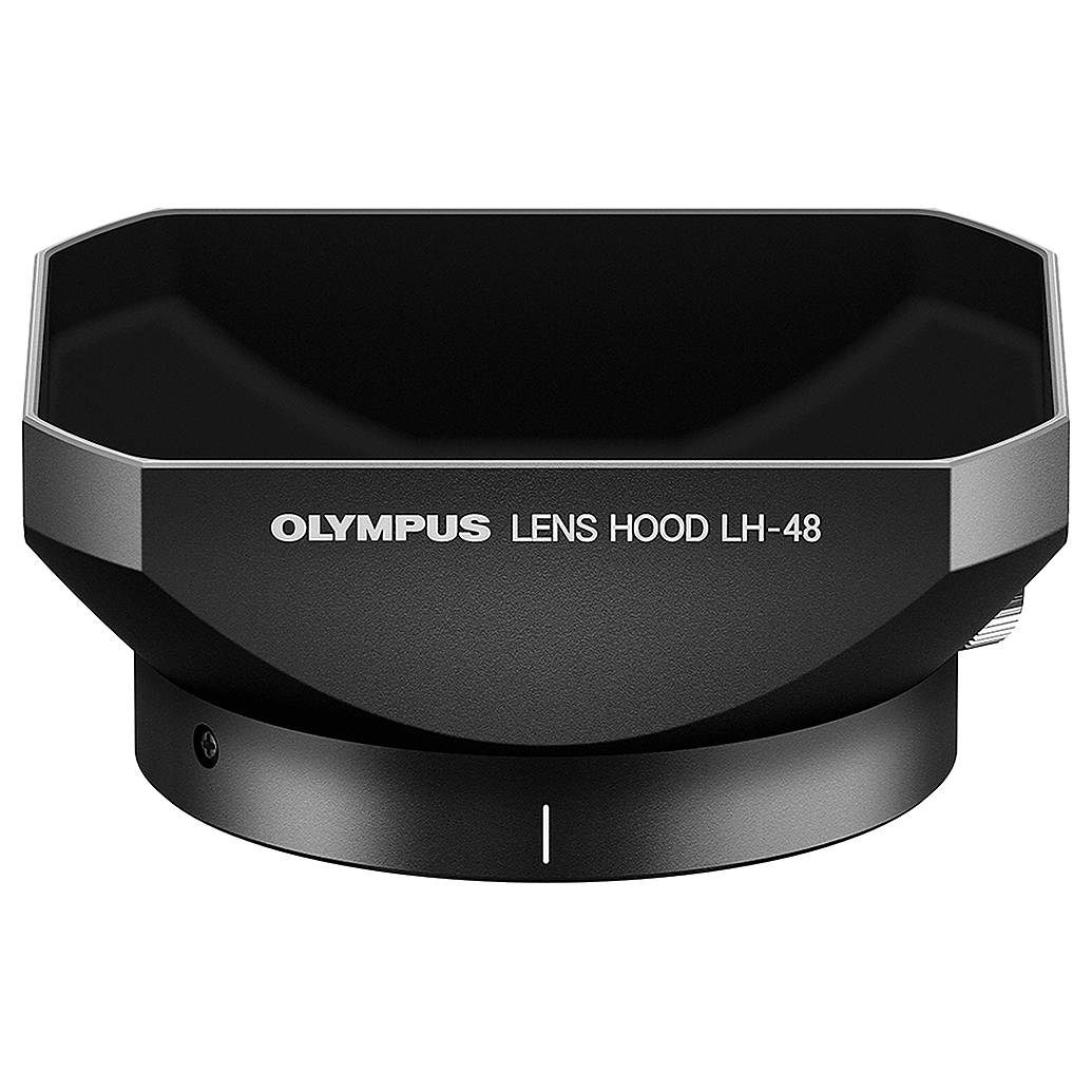 Olympus LH-48 Metal Lens Hood (Black) for M.ZUIKO Digital ED 12mm f/2 Lens
