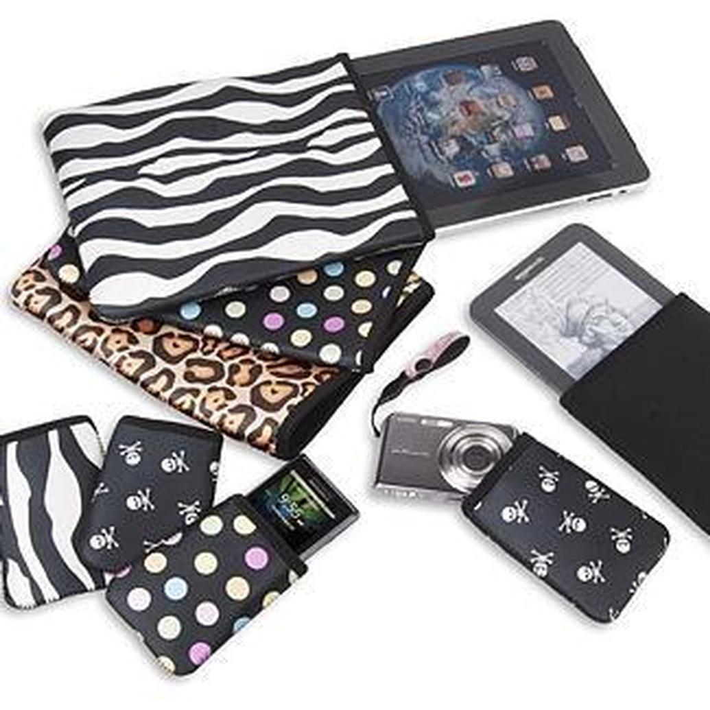 OP/TECH Smart Sleeve 770 Soft Pouch 7.7 x 10.0 Inch Zebra