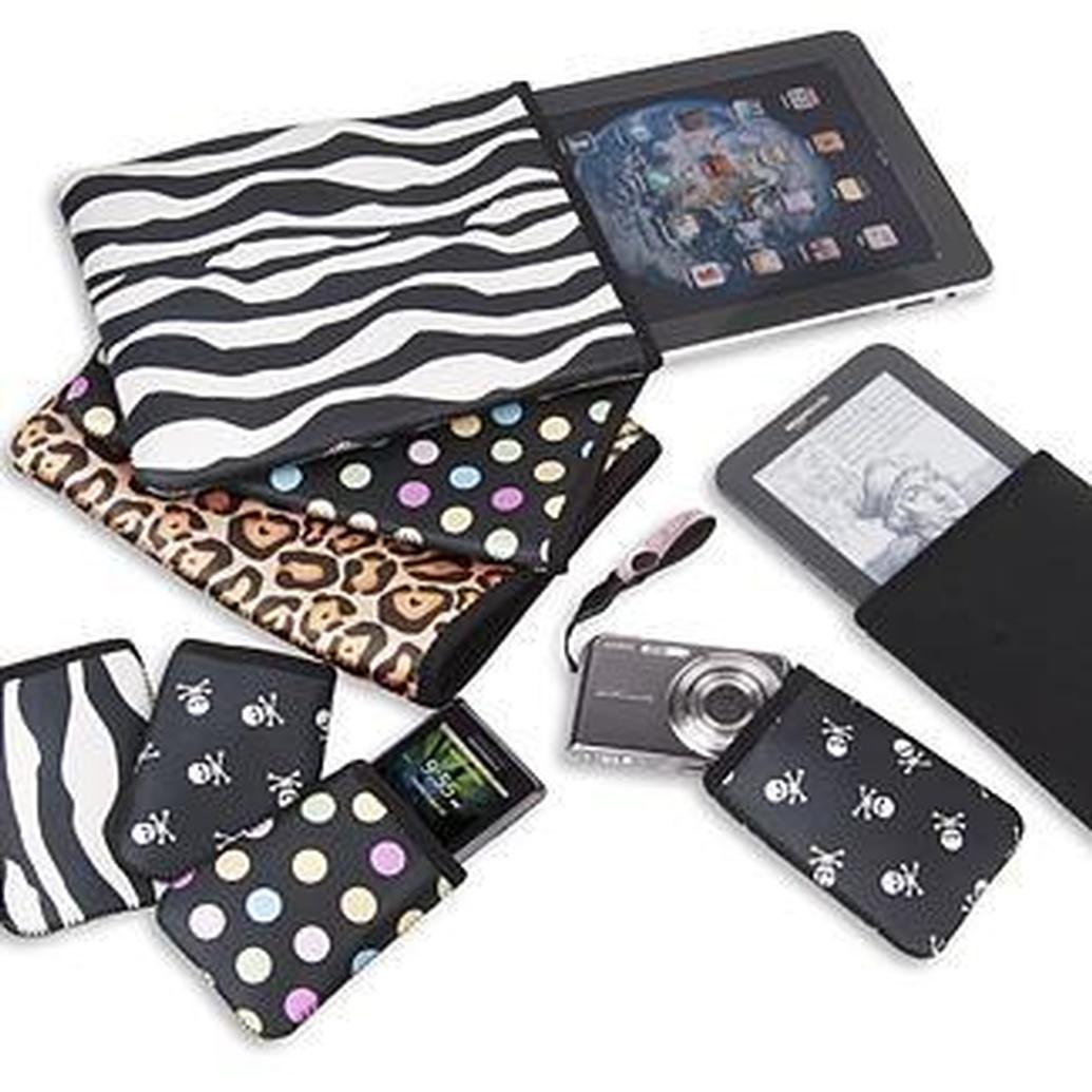 OP/TECH Smart Sleeve 770 Soft Pouch 7.7 x 10.0 Inch Leopard