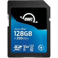 OWC 128GB Atlas Pro SDXC V60 UHS-II Memory Card 0