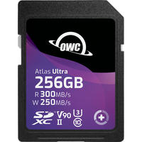 OWC 256GB Atlas Ultra SDXC V90 UHS-II Memory Card 0
