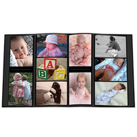 Pioneer 4 x 6 In. Collage Embossed Baby 4-UP Photo Album (240 Photos) - Pink 1