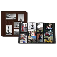 Pioneer 5-up Collage Embossed Travel Photo Album - Brown (240 4x6 photos) 0