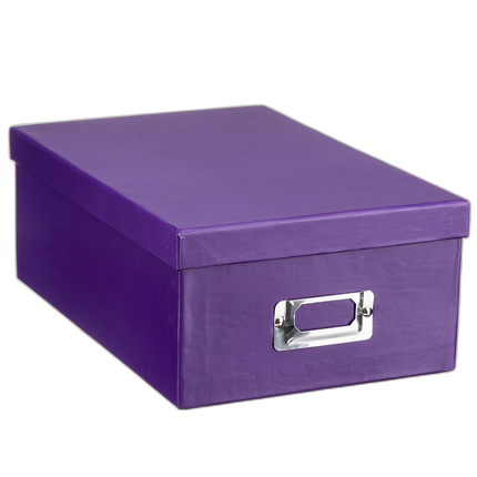 Pioneer Photo Albums 4x7 Photo Storage Box - Purple