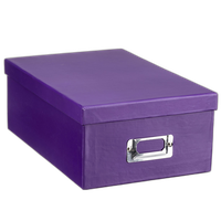 Pioneer Photo Albums 4x7 Photo Storage Box - Purple 0