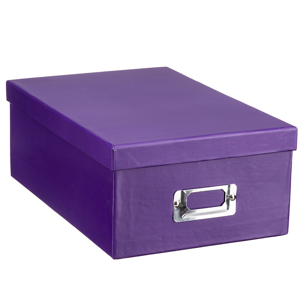 Pioneer Photo Albums 4x7 Photo Storage Box - Purple