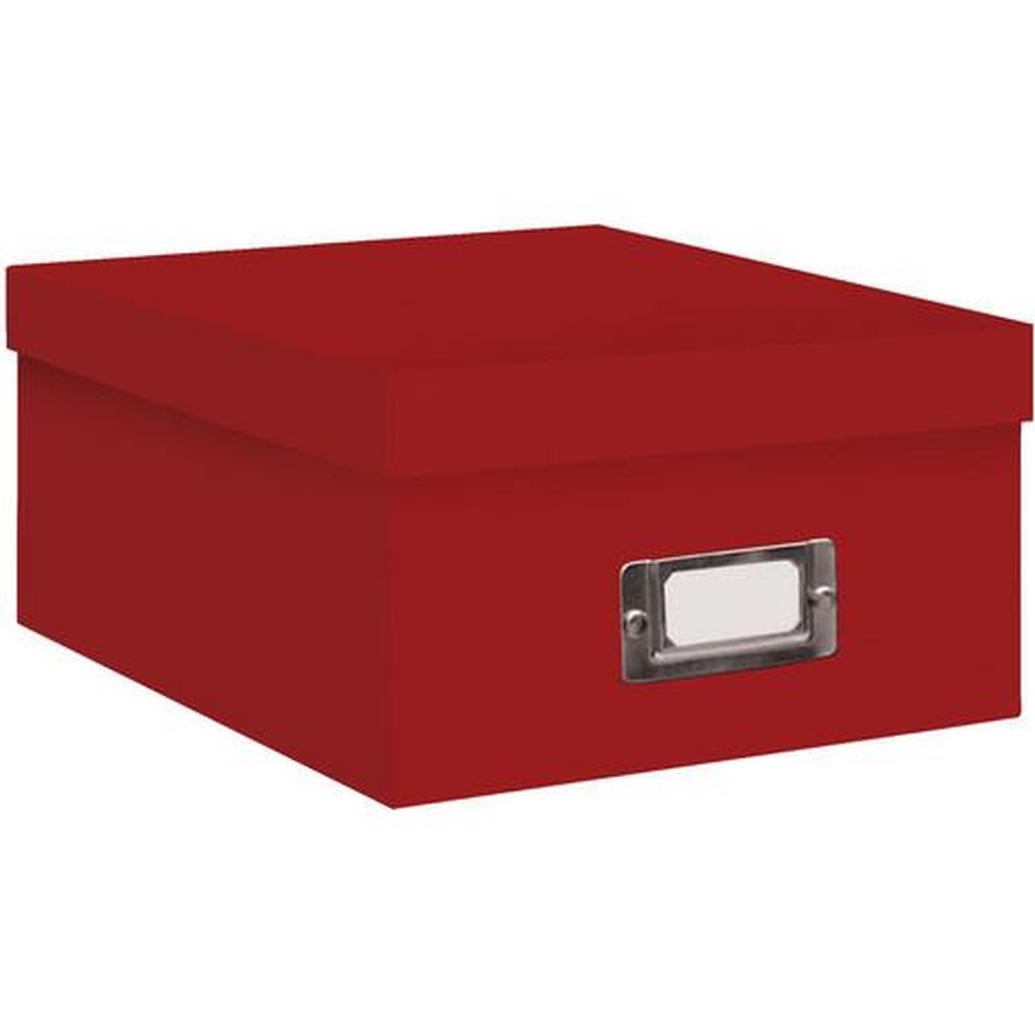 Pioneer Photo Albums 4x7 Photo Storage Box - Red