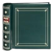 Pioneer 4 x 6 In. Bi-Directional Memo Photo Album (200 Photos) - Green 0