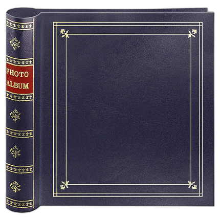 Pioneer 4 x 6 In. Bi-Directional Memo Photo Album (200 Photos) - Navy Blue