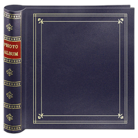 Pioneer 4 x 6 In. Bi-Directional Memo Photo Album (200 Photos) - Navy Blue 0