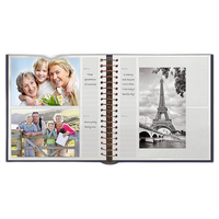 Pioneer 4 x 6 In. Bi-Directional Memo Photo Album (200 Photos) - Navy Blue 1