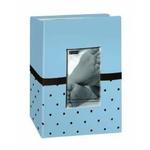 Pioneer 4 x 6 In. Baby Embroidered Frame Fabric Photo Album (100 Pages)-Blue 0