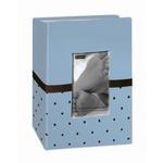 Pioneer 4 x 6 In. Baby Embroidered Frame Fabric Photo Album (100 Pages)-Blue 1