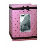 Pioneer 4 x 6 In. Baby Embroidered Frame Fabric Photo Album (100 Pages)-Pink 0