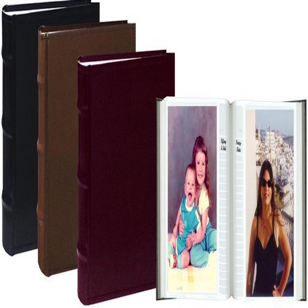 Pioneer Sewn Leather Bi-Directional Photo Album - Assorted 4 Pack