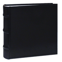 Pioneer 4 x 6 In. Sewn Leather Bi-Directional Photo Album (100 Photos)-Black 0