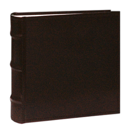 Pioneer 4 x 6 In. Sewn Leather Bi-Directional Photo Album (100 Photos)-Brown