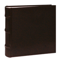 Pioneer 4 x 6 In. Sewn Leather Bi-Directional Photo Album (100 Photos)-Brown 0
