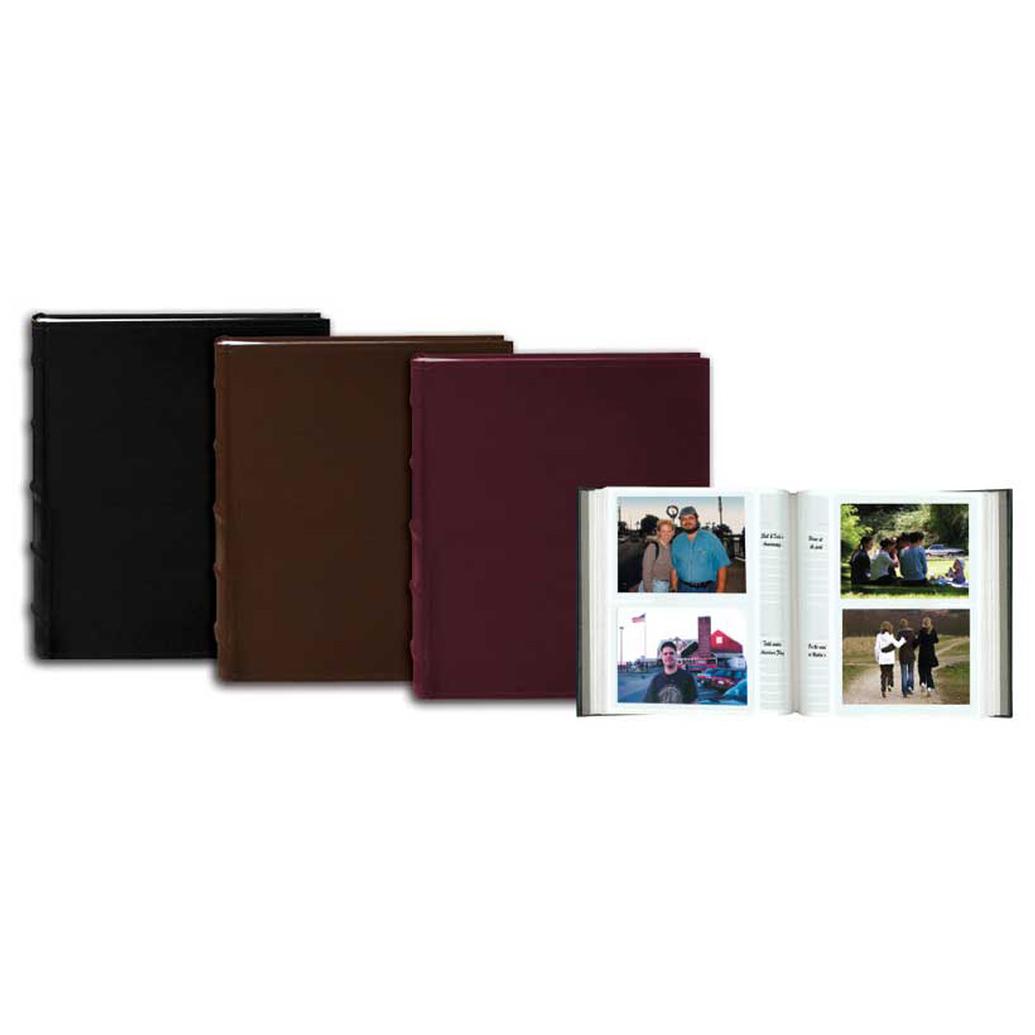Pioneer 4 x 6 In. Sewn Leather Bi-Directional Photo Album(200 Photos)-4 Pack