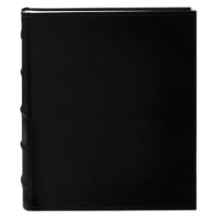 Pioneer 4 x 6 In. Sewn Leather Bi-Directional Photo Album (200 Photos)-Black
