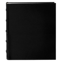 Pioneer 4 x 6 In. Sewn Leather Bi-Directional Photo Album (200 Photos)-Black 0