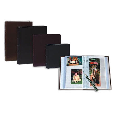 Pioneer 5 x 7 In. Sewn Leather Bi-Directional Photo Album(200 Photos)-4 Pack