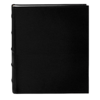 Pioneer 5 x 7 In. Sewn Leather Bi-Directional Photo Album (200 Photos)-Black 0