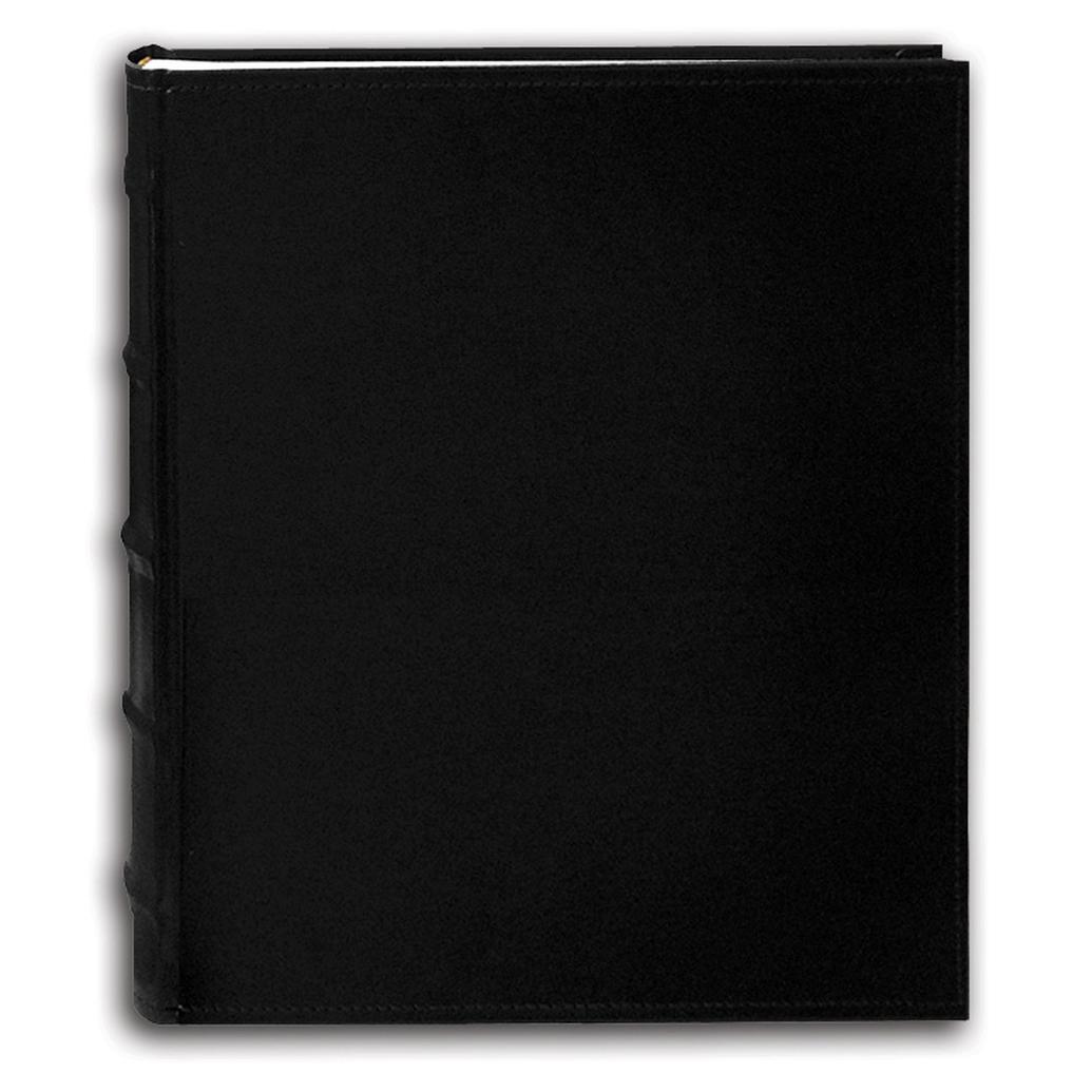Pioneer 5 x 7 In. Sewn Leather Bi-Directional Photo Album (200 Photos)-Black