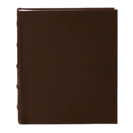 Pioneer 5 x 7 In. Sewn Leather Bi-Directional Photo Album (200 Photos)-Brown