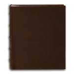 Pioneer 5 x 7 In. Sewn Leather Bi-Directional Photo Album (200 Photos)-Brown 0