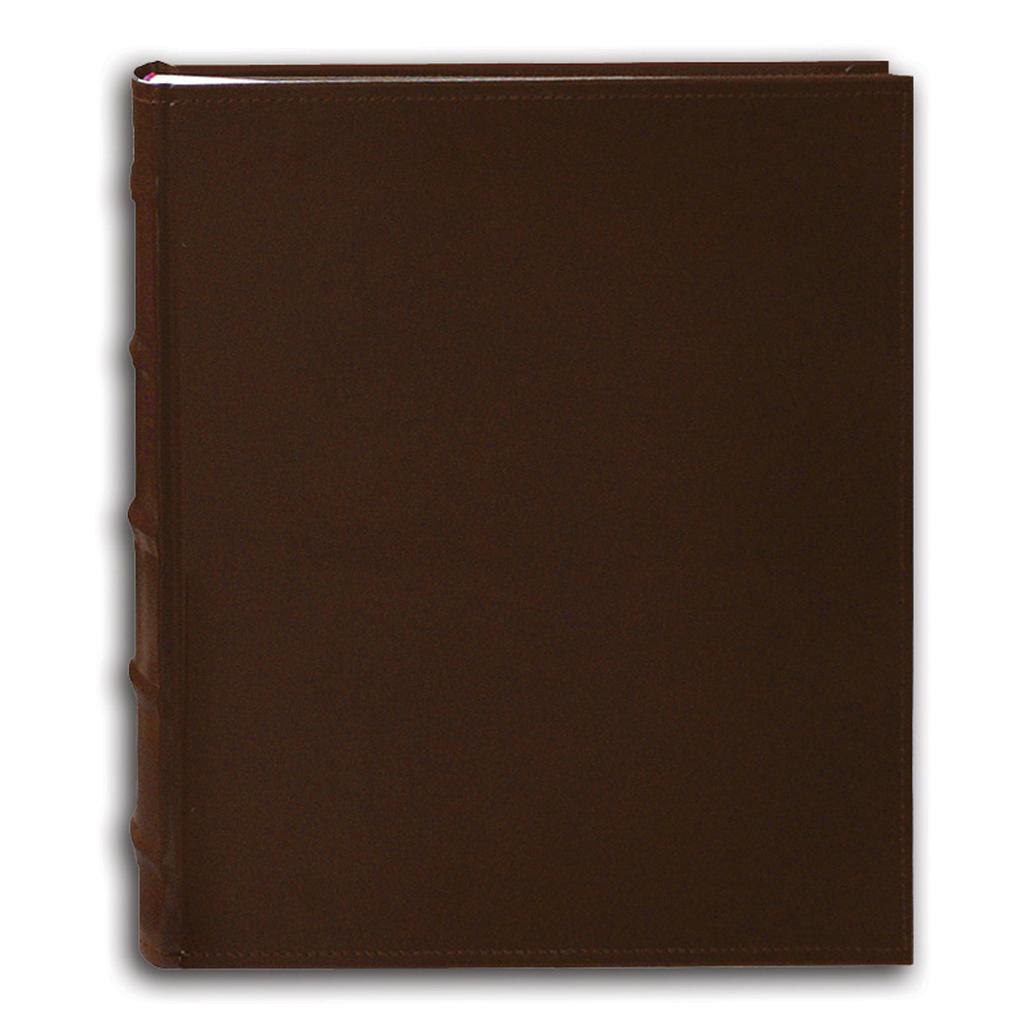 Pioneer 5 x 7 In. Sewn Leather Bi-Directional Photo Album (200 Photos)-Brown