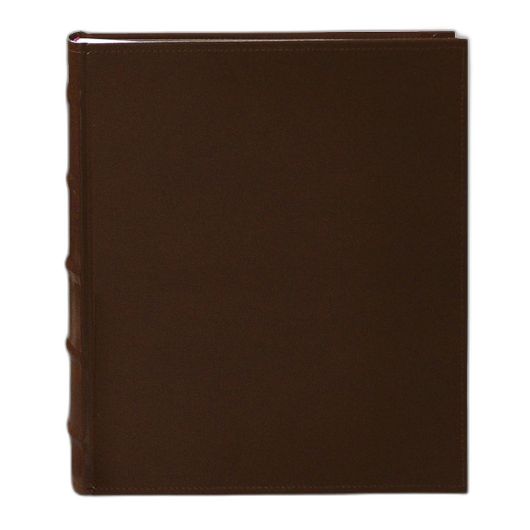 Pioneer 5 x 7 In. Sewn Leather Bi-Directional Photo Album (200 Photos)-Brown