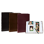Pioneer Sewn Leather Bi-Directional Photo Album - Assorted 4 Pack 0
