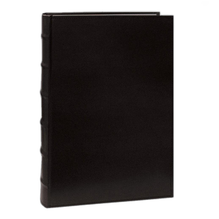 Pioneer 4 x 6 In. Sewn Leather Bi-Directional Photo Album (300 Photos)-Black