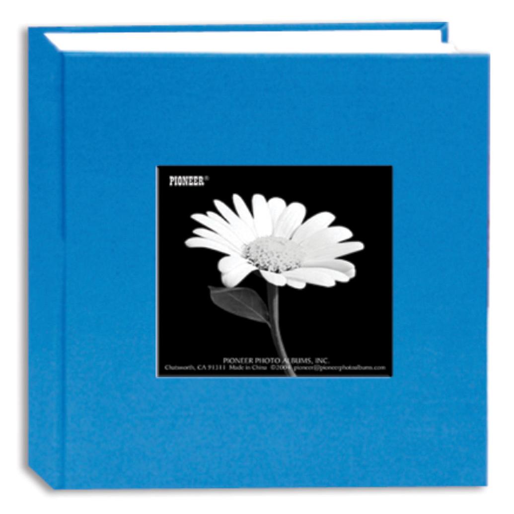 Pioneer 4 x 6 In. Fabric Frame Bi-Directional Photo Album (100 Photos)-Blue