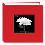 Pioneer 4 x 6 In. Fabric Frame Bi-Directional Photo Album (100 Photos) - Red 0