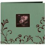 Pioneer 4 x 6 In. Embroidered Scroll Frame Photo Album (200 Photos)-Aqua 0