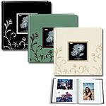 Pioneer 4 x 6 In. Embroidered Scroll Frame Photo Album (200 Photos) - Ivory 1