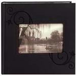 Pioneer 4 x 6 In. Embossed Leather Frame Photo Album (200 Photos)-Black 0